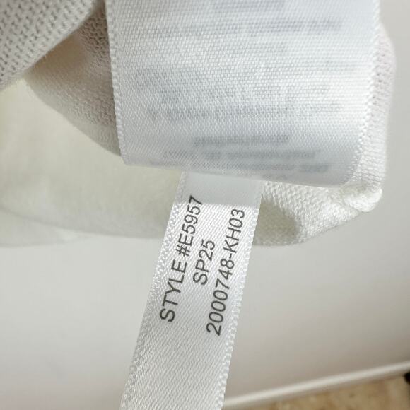 J.Crew Classic Cotton Cardigan Sweater Preppy Minimalist Crewneck White XL NWT - Picture 9 of 11